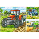 Ravensburger - Maquinaria Agrícola Grande - 3x49 Piezas - Rompecabezas